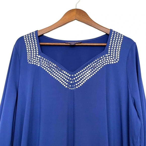 Roaman's Sequin Detail Top Plus Size 20W - Picture 3 of 7